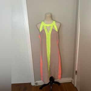 Project Runway Pink, Beige and Yellow Dress